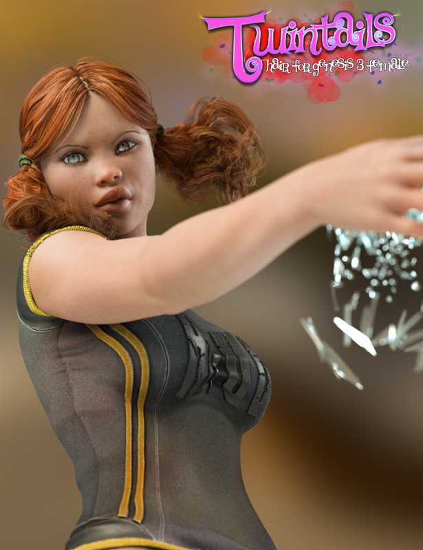 Twin Tails for Genesis 3 Female(s) Twin Tails for Genesis 3 Female(s)