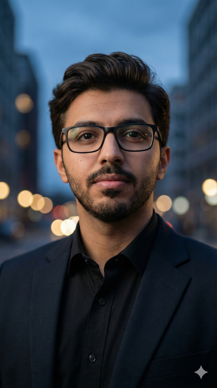 Blue Hour Cinematic Portrait