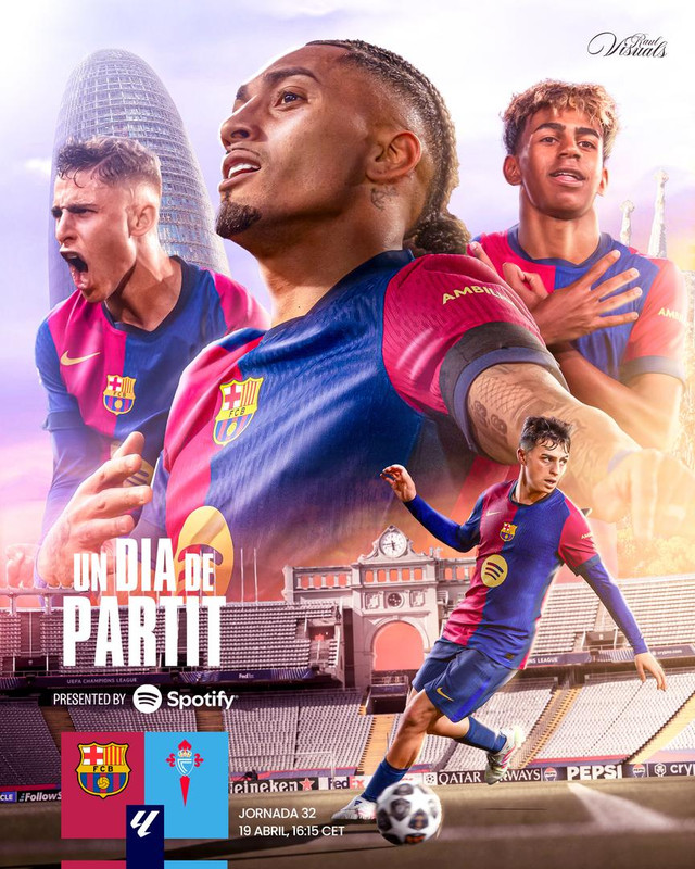 Poster Barcelona Vs Celta