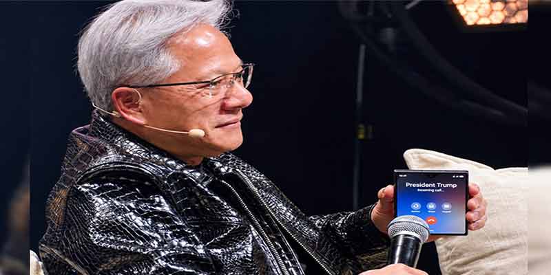 Quand le patron de NVIDIA apparaît avec un Galaxy Z Fold8