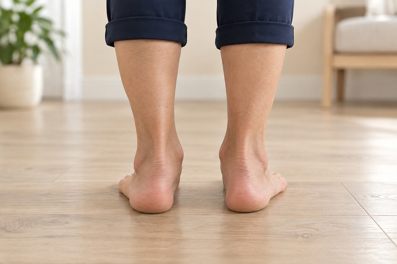 heels overpronation from behind