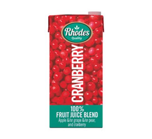 Rhodes Cranberry Juice 1L