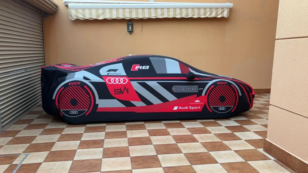 Audi R8 Red Indoor Artistic Cover