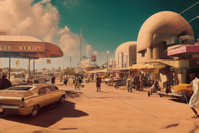 Lopezf32-Black-owned-restaurant-in-a-busy-retro-futuristic-dese-c341798c-e3ee-4a36-b09a-573b86fcb69c.png