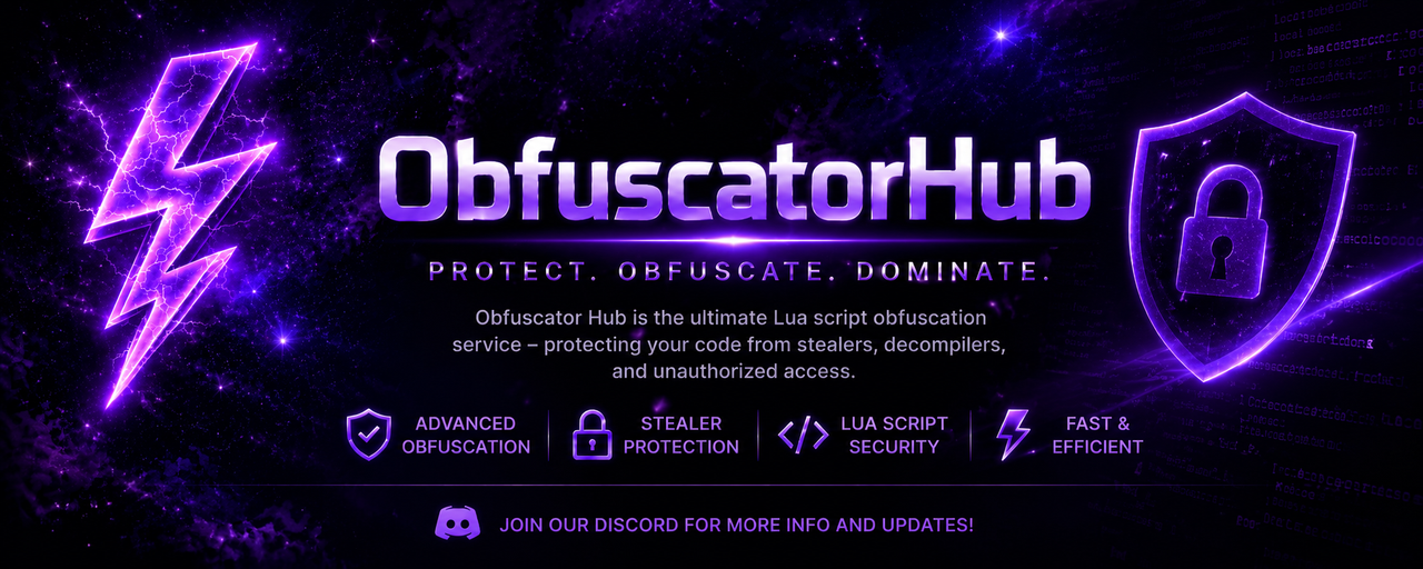 ObfuscatorHub — Protect. Obfuscate. Dominate.