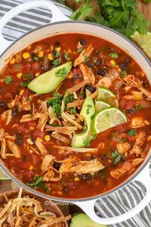 A photo of Chicken Torilla Soup
