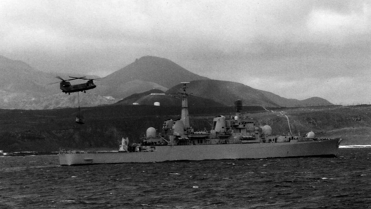 Bristol (D.23) у Фолклендов