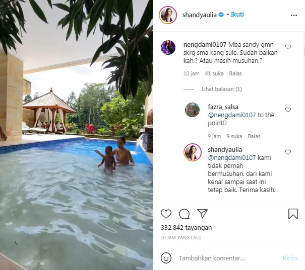 Shandy Aulia beri jawaban bijak saat disinggung soal hubungan pertemanannya dengan Sule