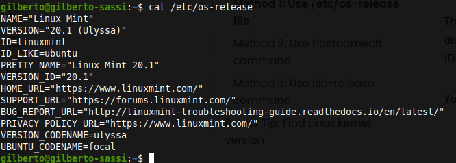 minha distribuição linux