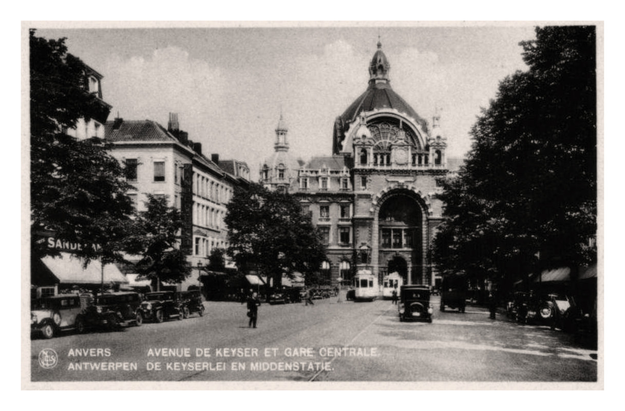 Anvers (B), Avenue De Keyzer et Gare Centrale (Nels 25 2)