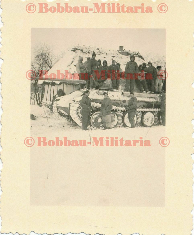 Russland Panzerkampfwagen V Panther Panzer 5 weiße Winter Tarnung 1943