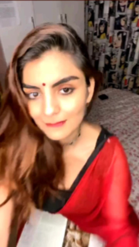 AJ Black red saree 64