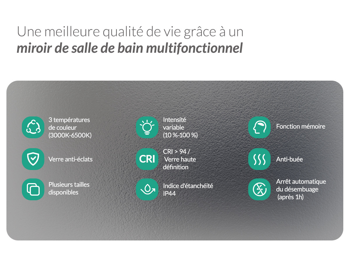 miroir led