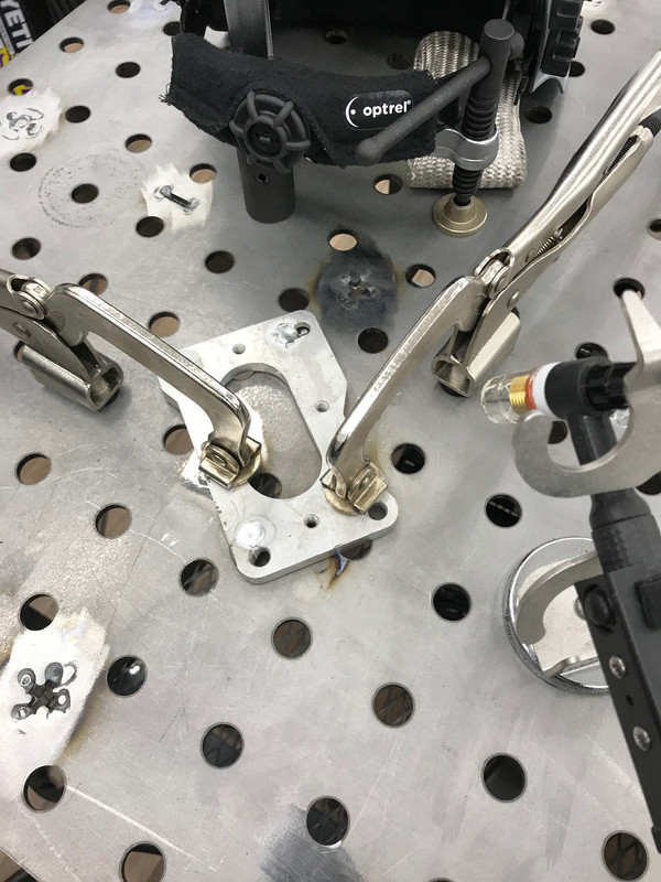 Carb spacer weld 1