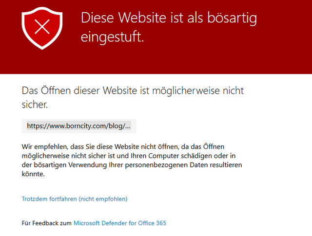 Borncity als bösartig eingestuft