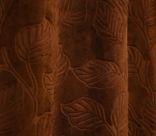 LEAF VELVET CURTAINS SET OF 1 Color 1 (R705)