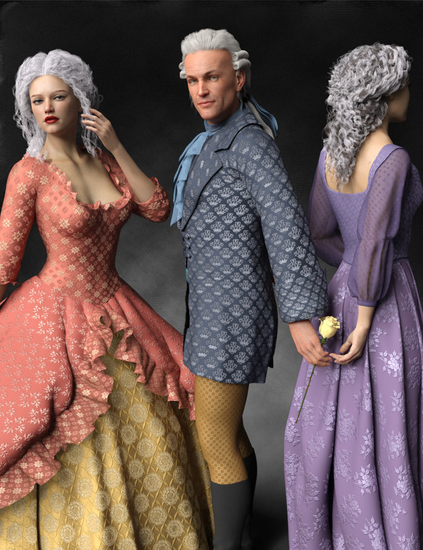 regal romance historical pattern iray shader presets 00 main daz3d