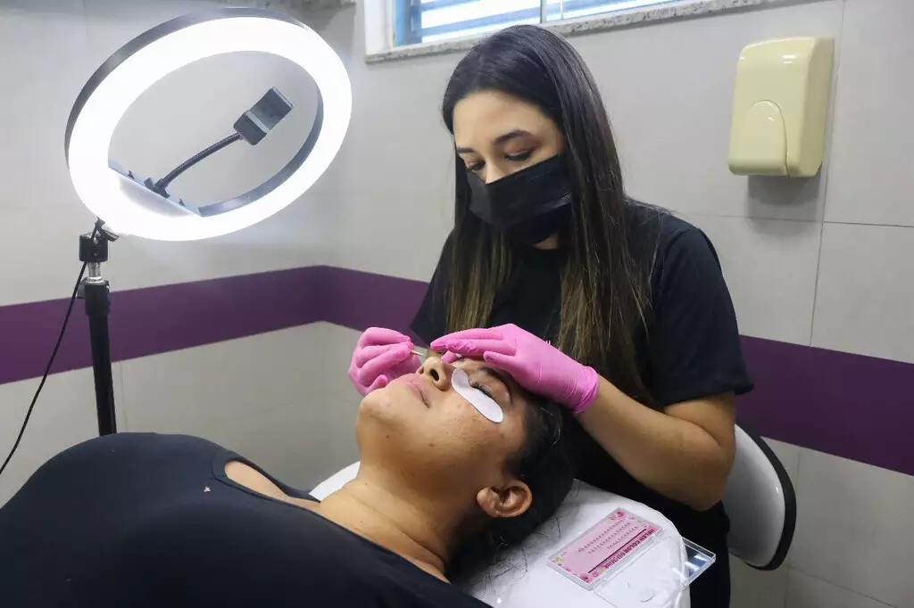 Equipe profissional do salão