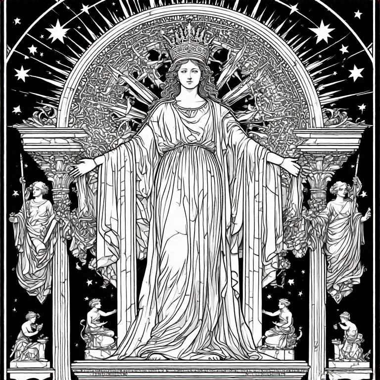 Monochromatic-illustration-of-9