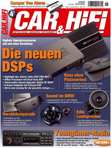 Cover: Car und Hifi Magazin No 06 November-Dezember 2022