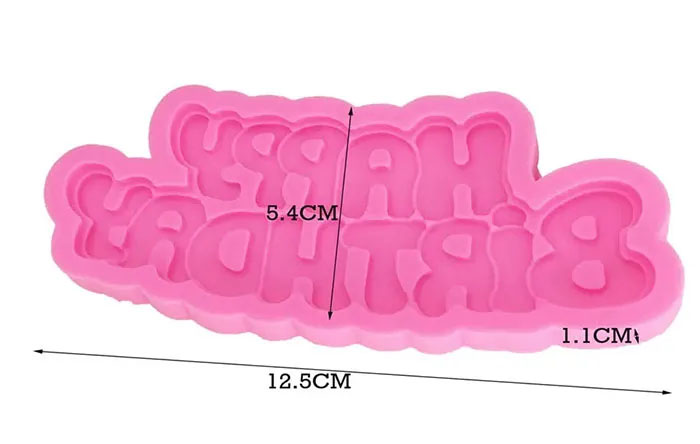 Molde en silicona para decorar tortas tardas pastel cumpleaños