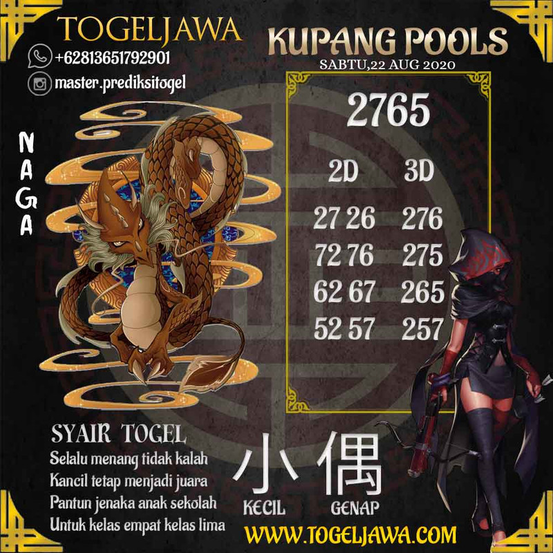 Prediksi KupangPool Tanggal 2020-08-22