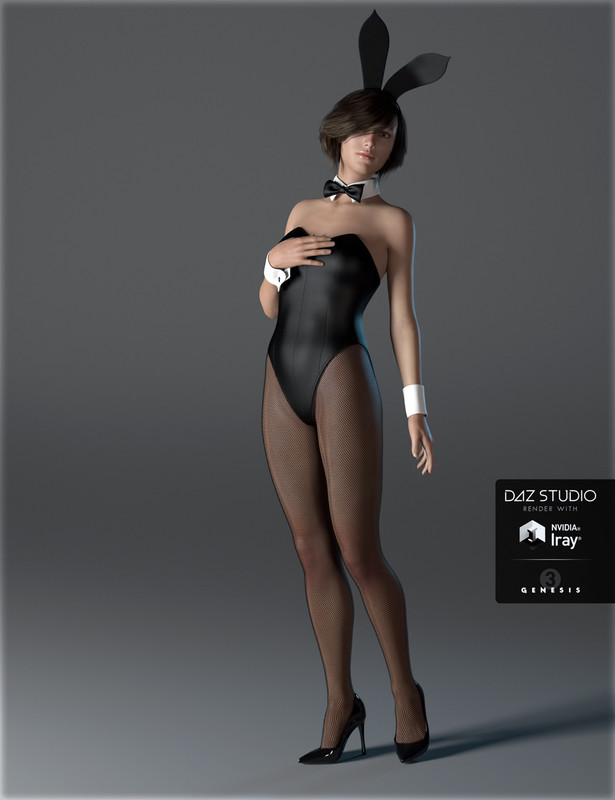 bunny girl costume for genesis 3 females daz3d