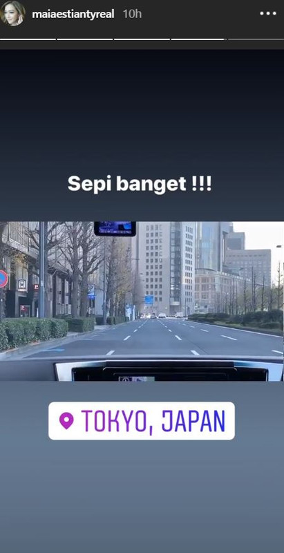 Maia Estianty dan Irwan Mussry liburan Tahun Baru 2020 di Jepang