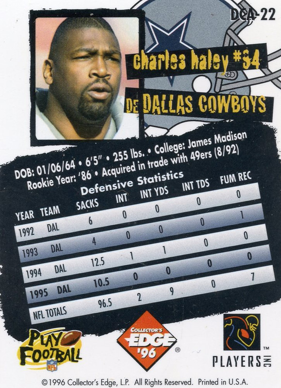 HALEY, CHARLES 1996 COWBOYBILIA B