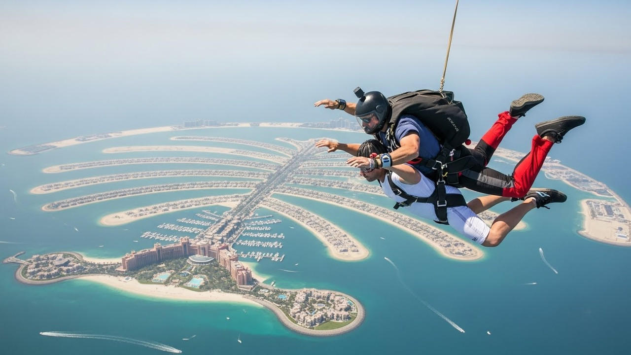 Pegadas de oryx árabe no deserto Dubai