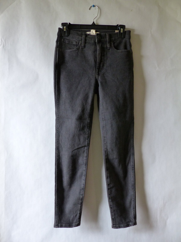 MADEWELL WOMENS PETITE HIGH RISE FITTED SKINNY JEANS IN STARKEY WASH SIZE 26