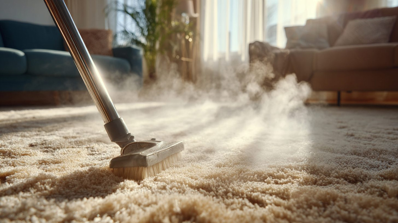 Комплексная чистка смешанного пятна на ковровом покрытии