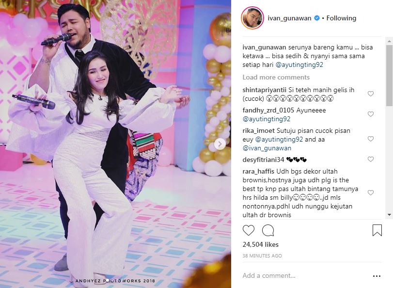 Unggahan Ivan Gunawan tentang perasaannya bekerja sama dengan Ayu Ting Ting