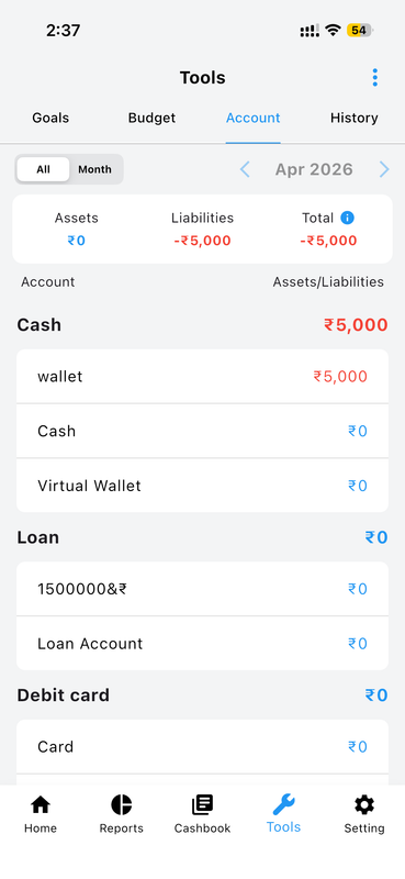 Update Account Values