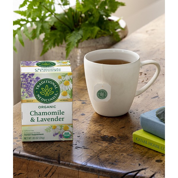 Traditional Medicinals Organic Chamomile with Lavender Caffeine Free Herbal Tea 4