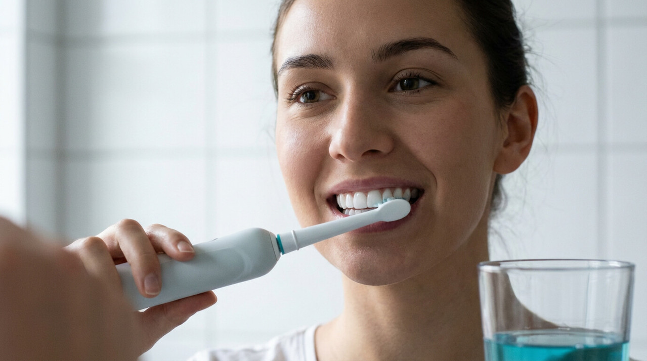 Правильный уход за винирами на передних зубах