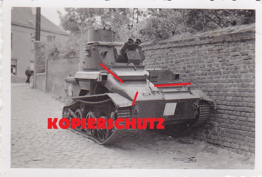 Brüssel Belgien englischer Vickers Light Mk.VI P