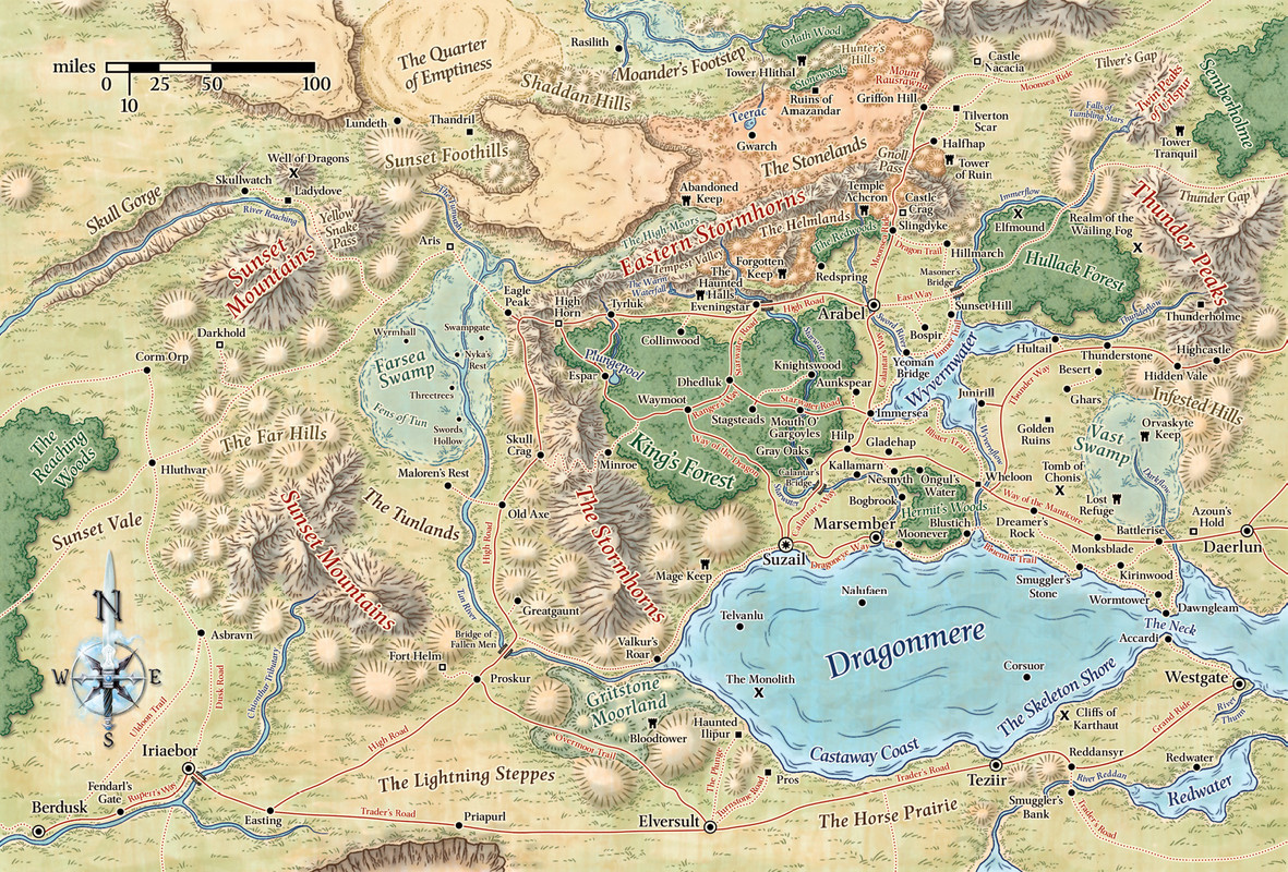 Map of Cormyr - 1479  .: Forgotten Realms Cormyr