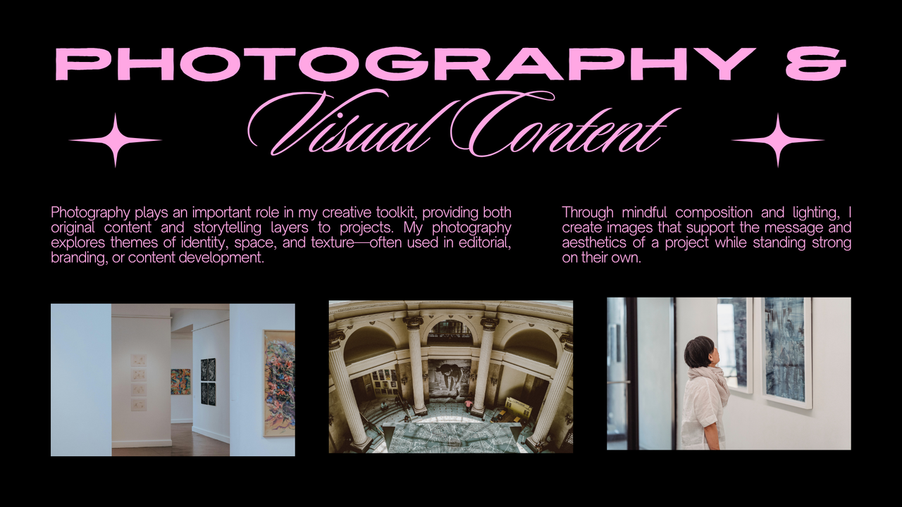 Black and Pink Modern Clean Portfolio Presentation