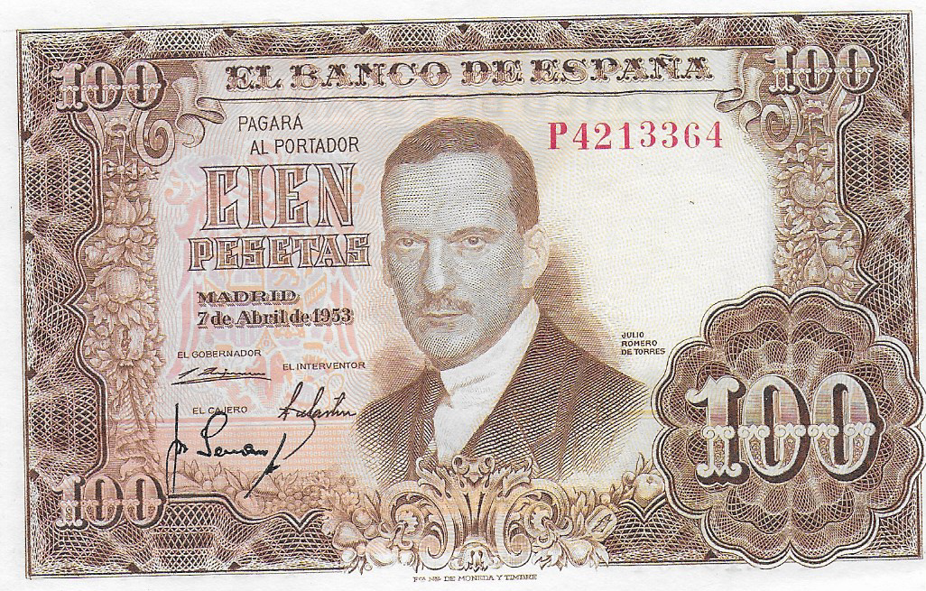 Investigación - Billetes 100 pts 1953 y 1000 pts 1957 P