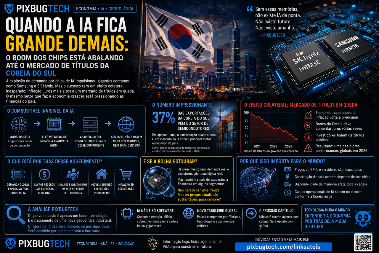 🇰🇷💾 Quando a IA fica grande demais: o boom dos chips está abalando até o mercado de títulos da Coreia do Sul