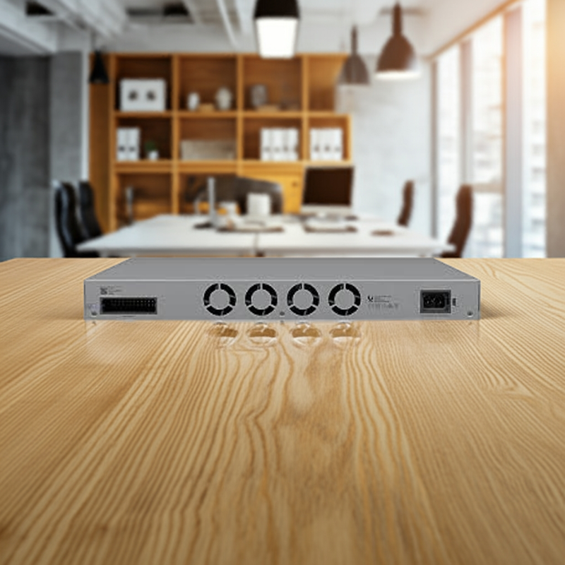 As 4 portas SFP+ de 10 Gbps do switch