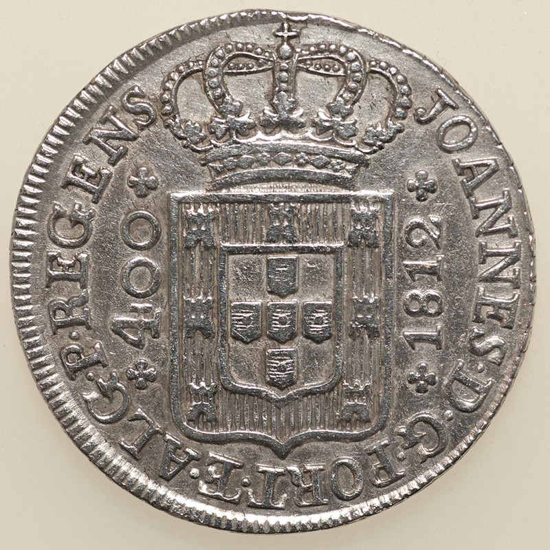 400 reis Portugal Juan Príncipe Regente 1812 (Cruzado Novo 480 reis) PAS6080