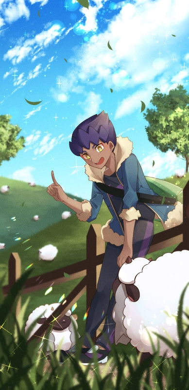 hop-and-wooloo-pokemon-and-2-more-drawn-