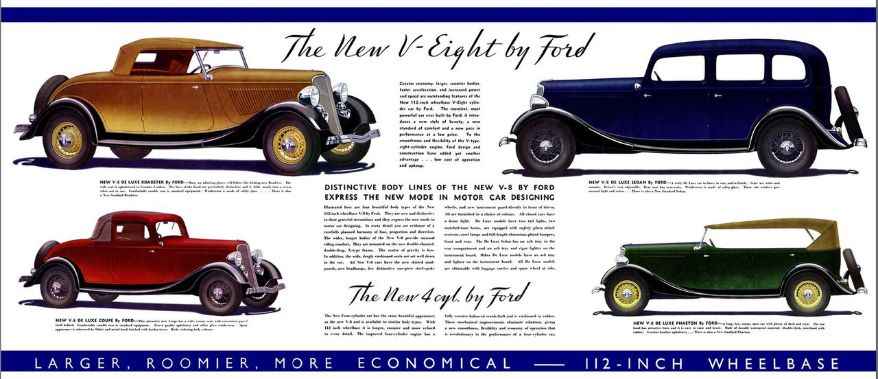 Ford V8 Foldout (Aus) 1933