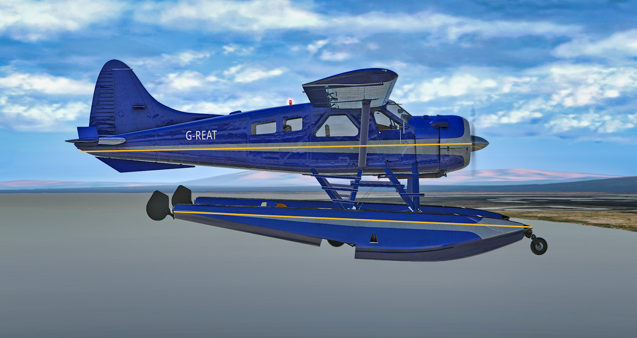 Beaver float struts and center of buoyancy. - Thranda DHC-2 Beaver XP11 ...