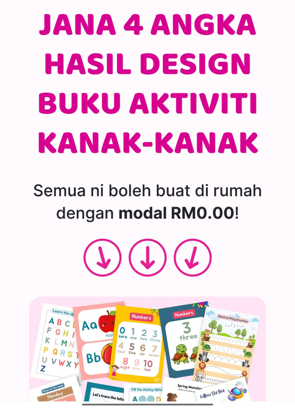 Rakaman Kelas Design Buku Aktiviti Kanak2