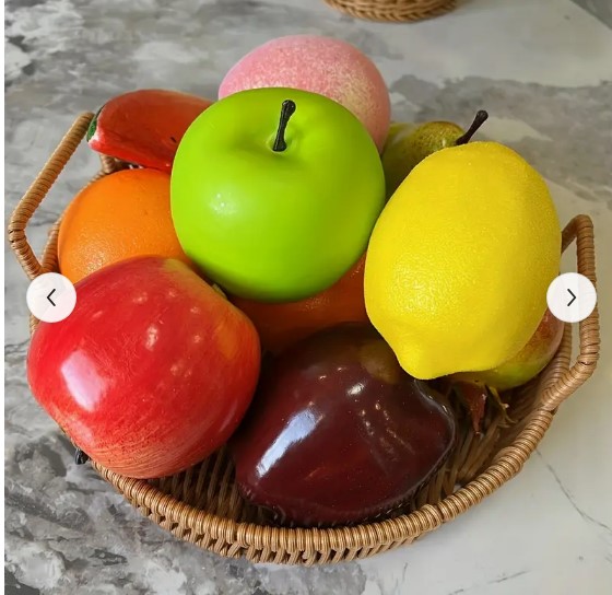Frutas Artificiales realistas natural bricolage para decorar hog