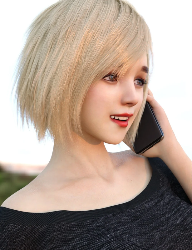 HS Keicy Short Hair with dForce for Genesis 8 Female