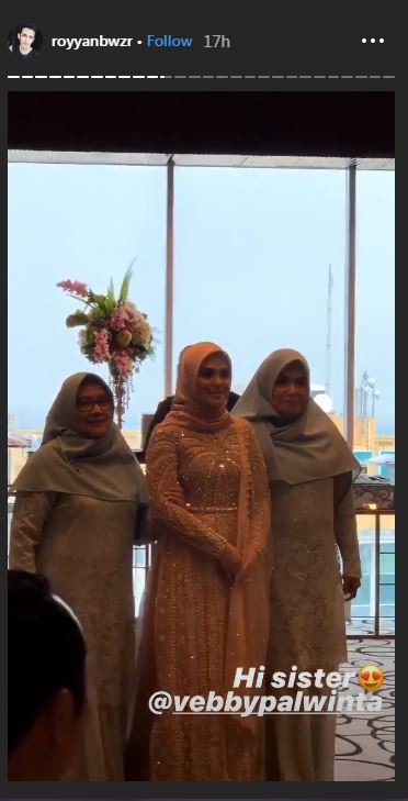 Vebby Palwinta saat memasuki ruangan